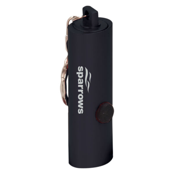 Sparrows - Black 3-LED Laserable Flashlight with Keychain  Thumbnail