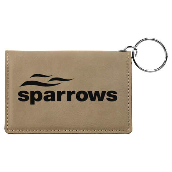 Sparrows - Laserable Leatherette Keychain/ID Holder Thumbnail